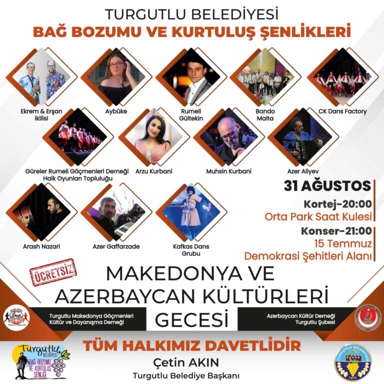 Şenliğin İkinci Günü Makedonya ve Azerbaycan Kültürleri Gecesiyle Devam Edecek Şenliğin İkinci Günü Makedonya ve Azerbaycan Kültürleri Gecesiyle Devam Edecek