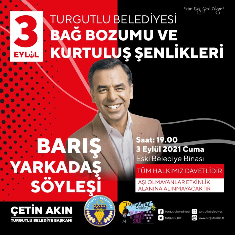 Barış Yarkadaş Bağ Bozumu ve Kurtuluş Şenliklerinde Barış Yarkadaş Bağ Bozumu ve Kurtuluş Şenliklerinde