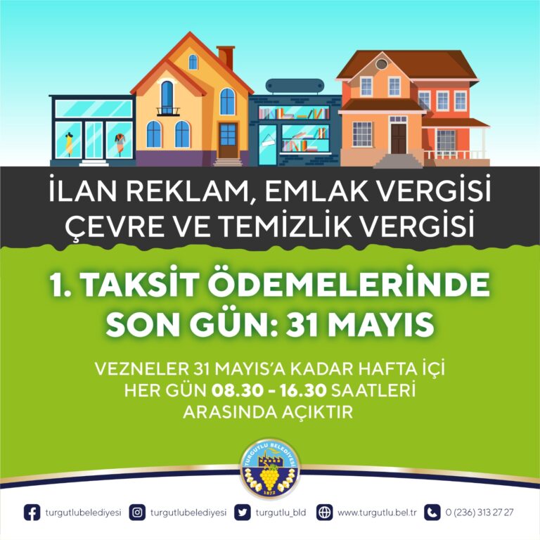 Turgutlu Belediyesinden Vergi Ödeme Kolaylığı Turgutlu Belediyesinden Vergi Ödeme Kolaylığı