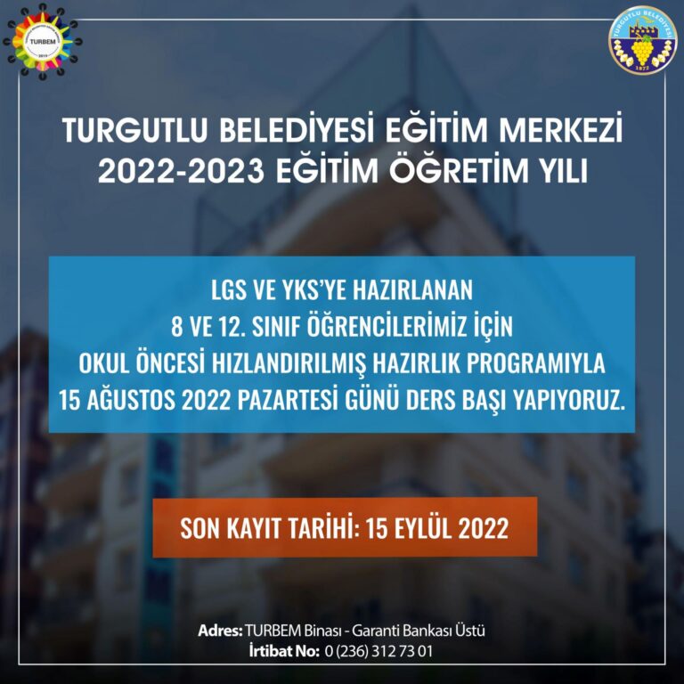 TURBEM’de Yeni Dönem Başlıyor, Kayıtlar Devam Ediyor TURBEM’de Yeni Dönem Başlıyor, Kayıtlar Devam Ediyor