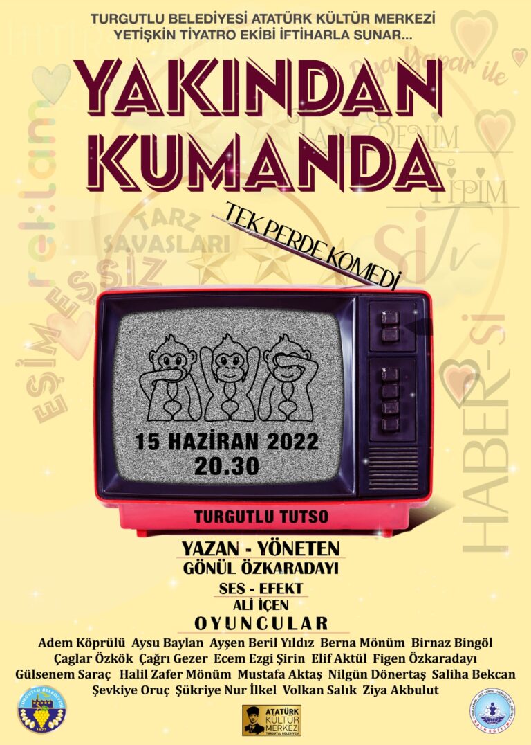 AKM Yetişkin Tiyatro Ekibi’nden Yeni Oyun: “Yakından Kumanda” AKM Yetişkin Tiyatro Ekibi’nden Yeni Oyun: “Yakından Kumanda”