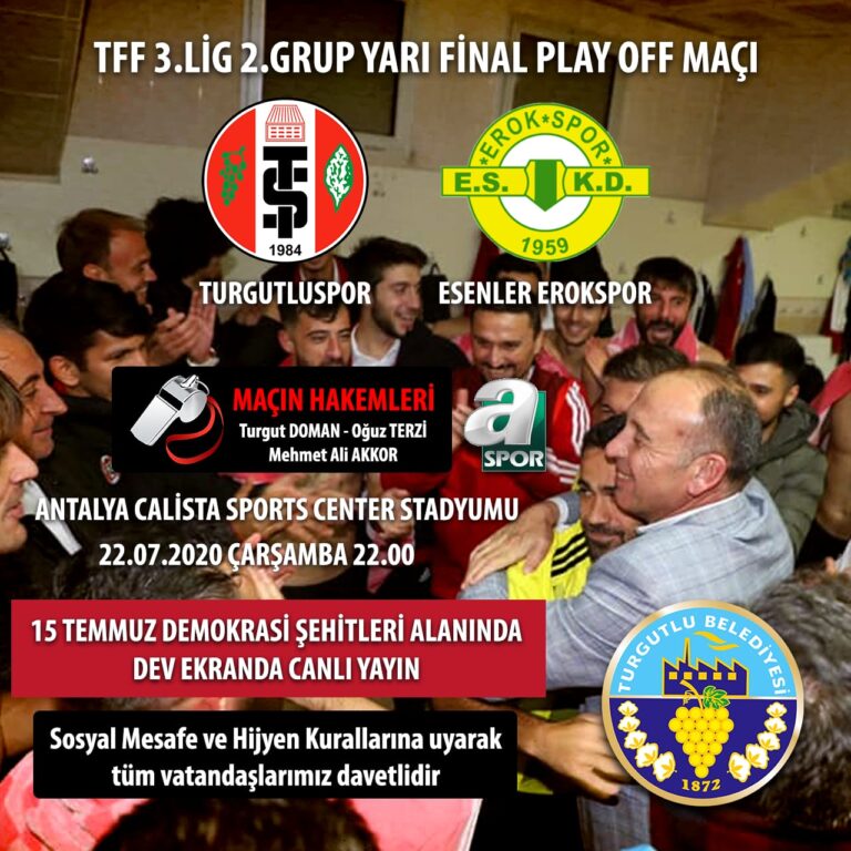 Turgutluspor’un Play Off Maçı Dev Ekranda İzlenecek Turgutluspor’un Play Off Maçı Dev Ekranda İzlenecek