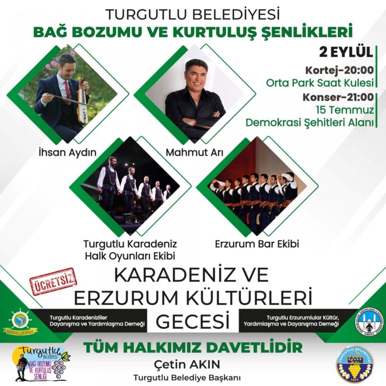 Şenlikler Karadeniz ve Erzurum Kültürleri Gecesi ile Devam Edecek Şenlikler Karadeniz ve Erzurum Kültürleri Gecesi ile Devam Edecek
