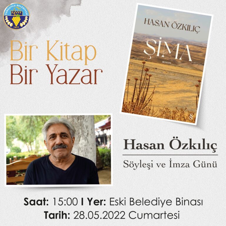 Bir Kitap Bir Yazar’ın İlk Konuğu Hasan Özkılıç Olacak Bir Kitap Bir Yazar’ın İlk Konuğu Hasan Özkılıç Olacak