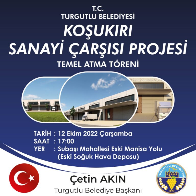 Turgutlu Belediyesinin En Büyük Yatırımı Sanayi Çarşısı Projesinin Temeli Atılıyor Turgutlu Belediyesinin En Büyük Yatırımı Sanayi Çarşısı Projesinin Temeli Atılıyor
