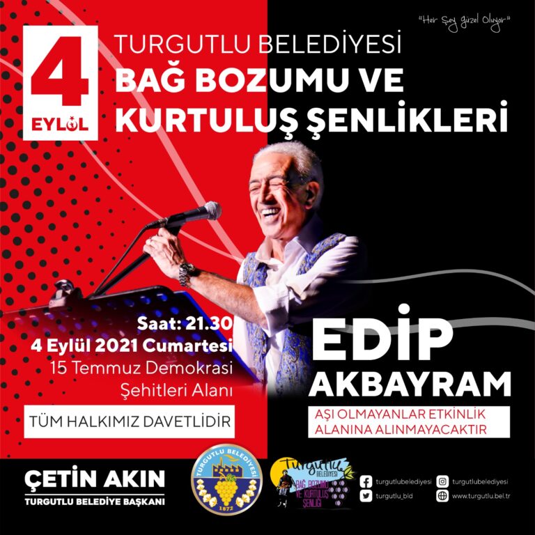 Edip Akbayram Turgutlu’da Sevenleriyle Buluşacak Edip Akbayram Turgutlu’da Sevenleriyle Buluşacak