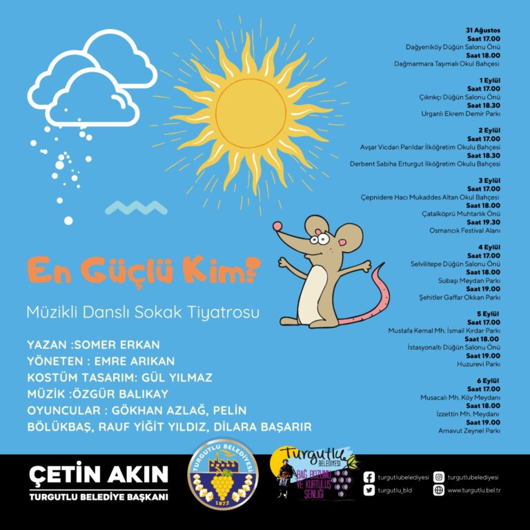 Turgutlu Belediyesinden Çocuklara Özel Sokak Tiyatrosu Turgutlu Belediyesinden Çocuklara Özel Sokak Tiyatrosu