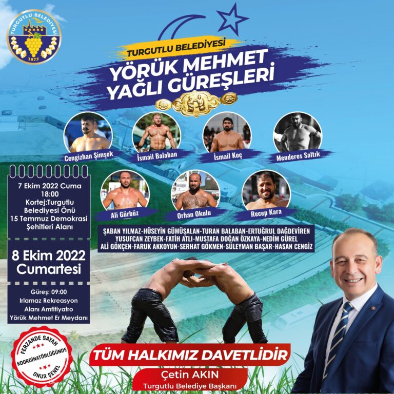Turgutlu Belediyesi Yörük Mehmet Yağlı Güreşleri 8 Ekim Cumartesi Turgutlu Belediyesi Yörük Mehmet Yağlı Güreşleri 8 Ekim Cumartesi