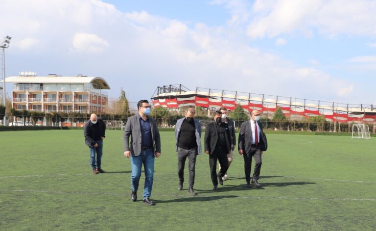 Başkan Çetin Akın ve Serkan Baş’ın Ortak Gündemi Spor Tesisleri Oldu