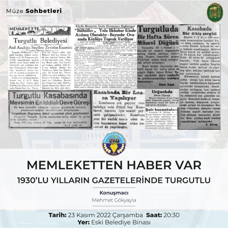 Müze Sohbetlerinde “Memleketten Haber Var” Müze Sohbetlerinde “Memleketten Haber Var”