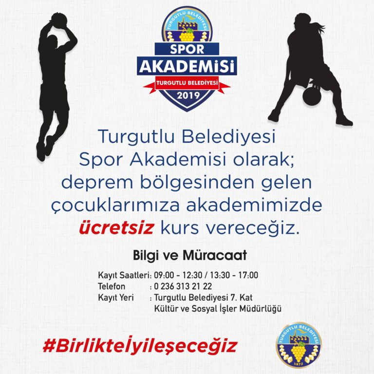 Turgutlu Belediyesi Spor Akademisi Kapılarını Depremzede Çocuklar İçin Açtı