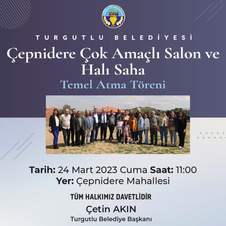 Çepnidere Çok Amaçlı Etkinlik Salonu ile Halı Saha Projesinin Temeli Atılıyor