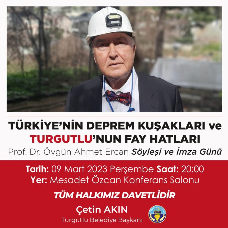Turgutlu Belediyesi Prof. Dr. Övgün Ahmet Ercan’ı Konuk Ediyor Turgutlu Belediyesi Prof. Dr. Övgün Ahmet Ercan’ı Konuk Ediyor