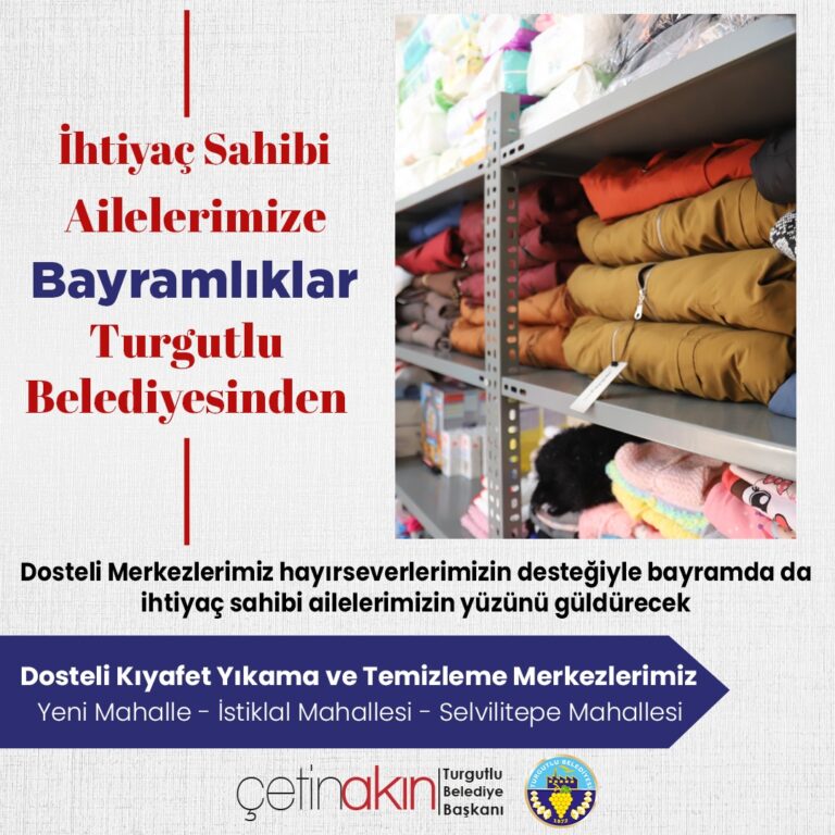 Turgutlu Belediyesi Bu Bayramda da İhtiyaç Sahiplerinin Yüzünü Güldürecek Turgutlu Belediyesi Bu Bayramda da İhtiyaç Sahiplerinin Yüzünü Güldürecek