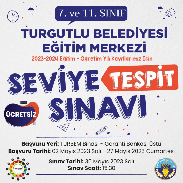 TURBEM’de Seviye Tespit Sınavı Kayıtları Başladı TURBEM’de Seviye Tespit Sınavı Kayıtları Başladı