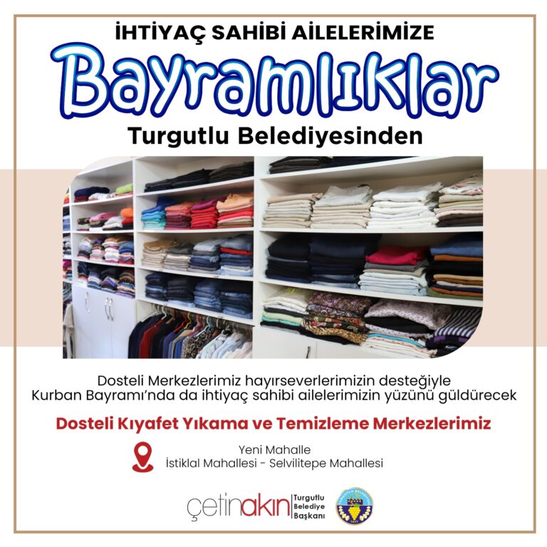 İhtiyaç Sahibi Vatandaşların Bayramlığı Turgutlu Belediyesinden İhtiyaç Sahibi Vatandaşların Bayramlığı Turgutlu Belediyesinden