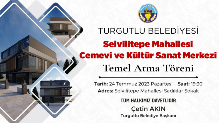 Selvilitepe Mahallesi Cemevi ve Kültür Sanat Merkezinin Temel Atma Töreni Pazartesi Günü Selvilitepe Mahallesi Cemevi ve Kültür Sanat Merkezinin Temel Atma Töreni Pazartesi Günü