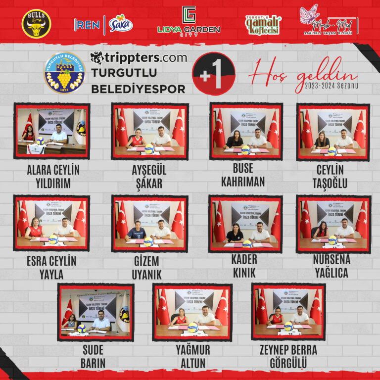 Turgutlu Belediyesi Kadın Voleybol Takımı 11 Oyuncuyu Renklerine Bağladı