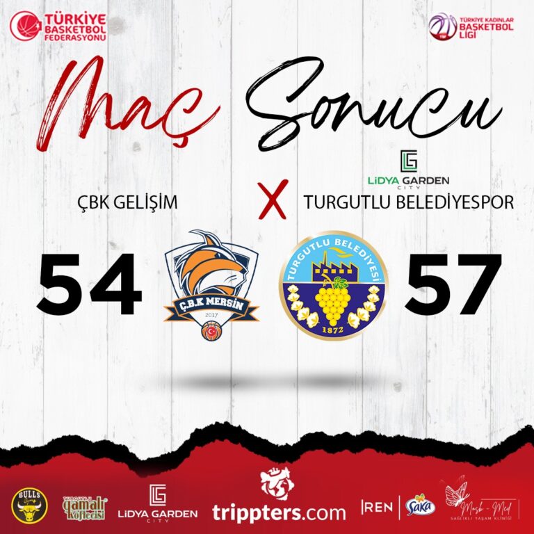 Mersin Deplasmanının Kazananı Lidya Garden City Turgutlu Belediyesi Kadın Basketbol Oldu Mersin Deplasmanının Kazananı Lidya Garden City Turgutlu Belediyesi Kadın Basketbol Oldu