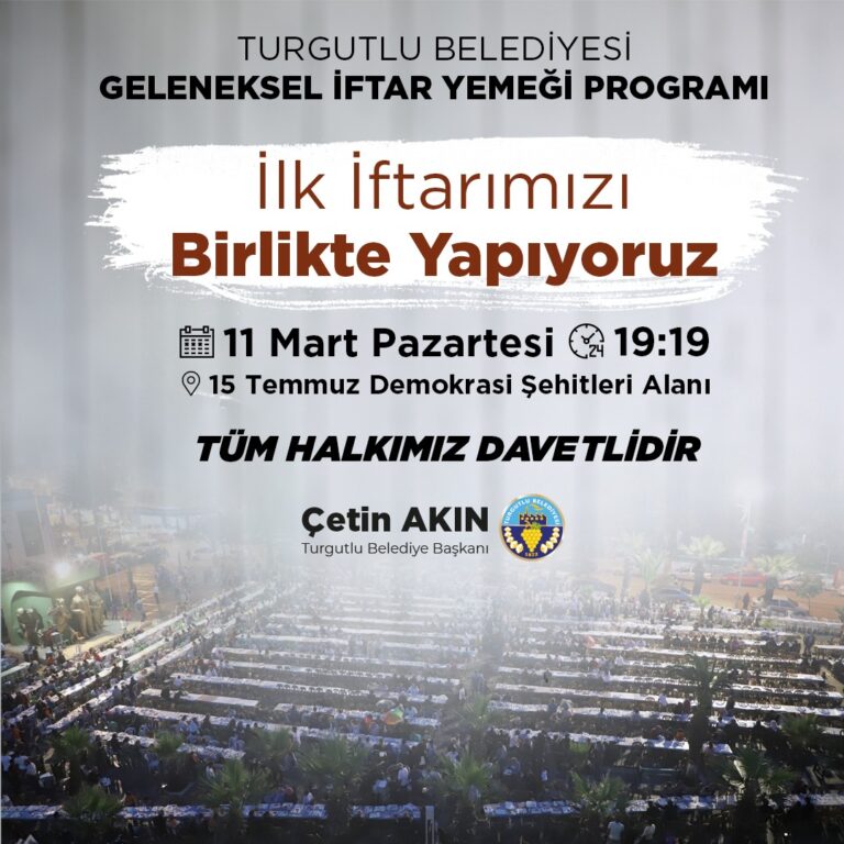 Turgutlu Belediyesinden Geleneksel İftar Programı