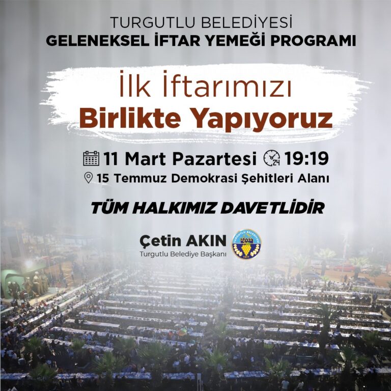 Turgutlu Belediyesinden Geleneksel İftar Programı Turgutlu Belediyesinden Geleneksel İftar Programı