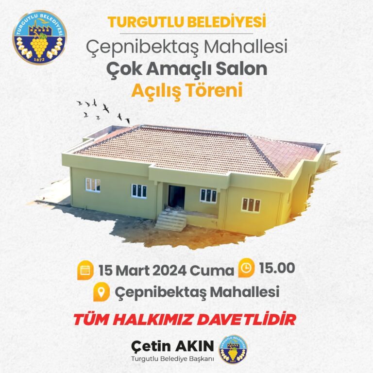 Çepnibektaş Mahallesi Çok Amaçlı Salon Projesi Hizmete Açılıyor Çepnibektaş Mahallesi Çok Amaçlı Salon Projesi Hizmete Açılıyor