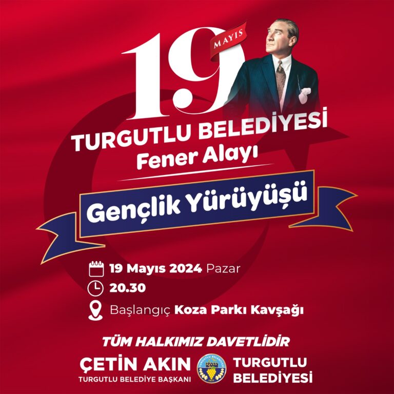 Turgutlu Belediyesi 19 Mayıs’ı Coşkuyla Kutlayacak