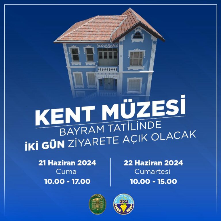 Turgutlu Kent Müzesi Bayram Tatilinde İki Gün Ziyarete Açık Olacak Turgutlu Kent Müzesi Bayram Tatilinde İki Gün Ziyarete Açık Olacak