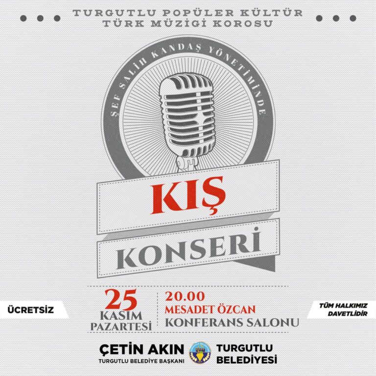 Turgutlu Belediyesinden ‘Kış Konseri’ Turgutlu Belediyesinden ‘Kış Konseri’