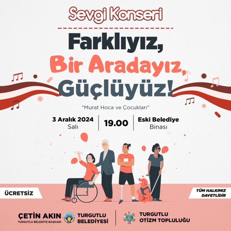 Turgutlu Belediyesinden Engelliler Günü’ne Özel ‘Sevgi Konseri’ Turgutlu Belediyesinden Engelliler Günü’ne Özel ‘Sevgi Konseri’