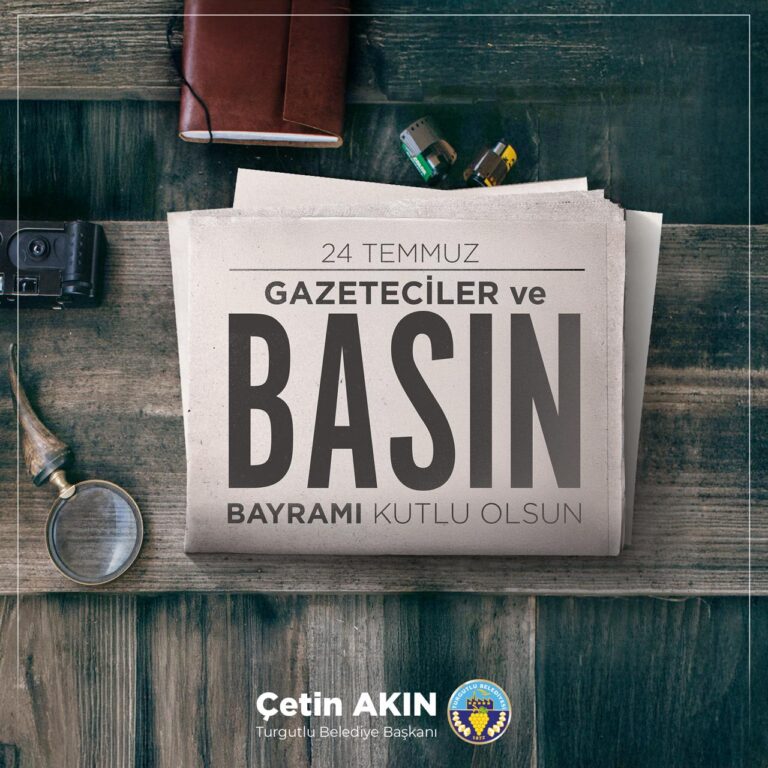 Başkan Akın: “Gazetecilerin özgürlüğü ile sınanmayacağı, sansür endişesi yaşamayacağı Türkiye dileği ve özlemiyle”