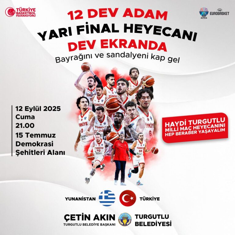 Turgutlu’da 12 Dev Adam’ın Yarı Final Heyecanı Dev Ekranda İzlenecek Turgutlu’da 12 Dev Adam’ın Yarı Final Heyecanı Dev Ekranda İzlenecek