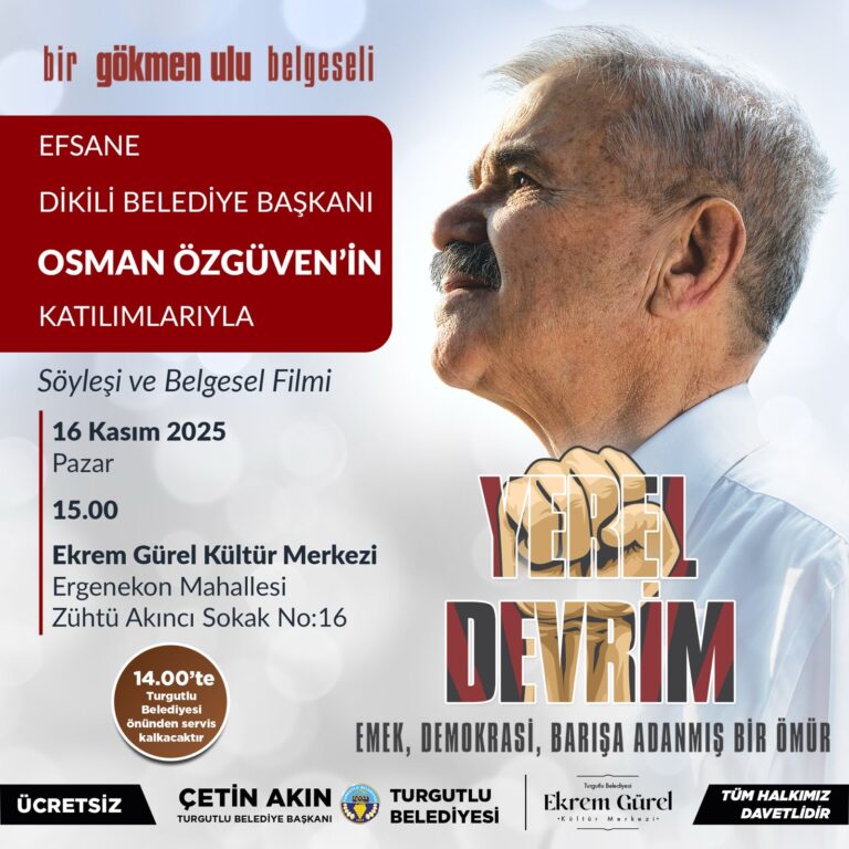 Turgutlu Belediyesi ‘Yerel Devrim’ Belgeselini İzleyiciyle Buluşturacak Turgutlu Belediyesi ‘Yerel Devrim’ Belgeselini İzleyiciyle Buluşturacak
