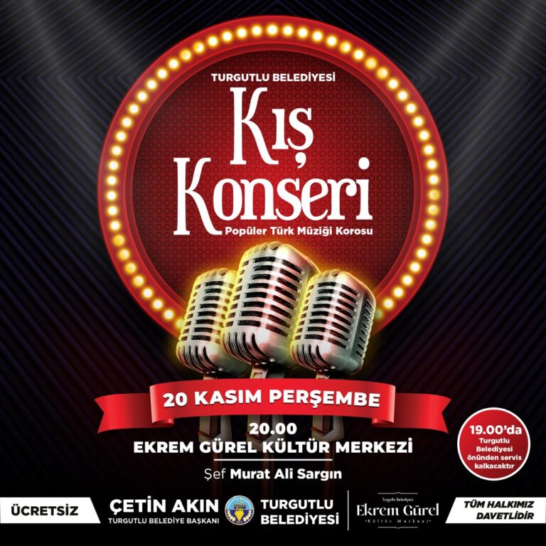 Turgutlu Belediyesinden Sanatseverlere Özel ‘Kış Konseri’