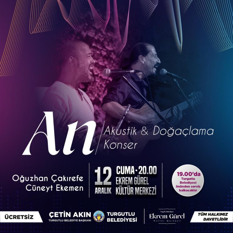 Turgutlu Belediyesi Farklı Bir Konser Deneyimini Müzikseverlerle Buluşturacak