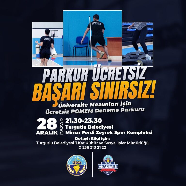 Turgutlu Belediyesinden POMEM Adaylarına Ücretsiz Deneme Parkuru Desteği