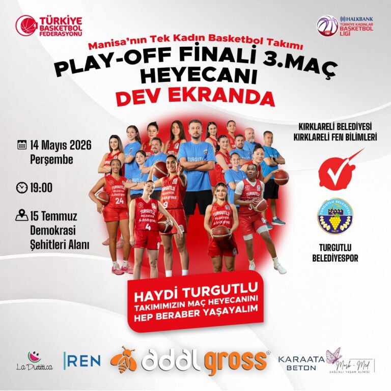 Manisa’nın Tek Kadın Basketbol Takımının Şampiyonluk Heyecanı Dev Ekranda Yaşanacak