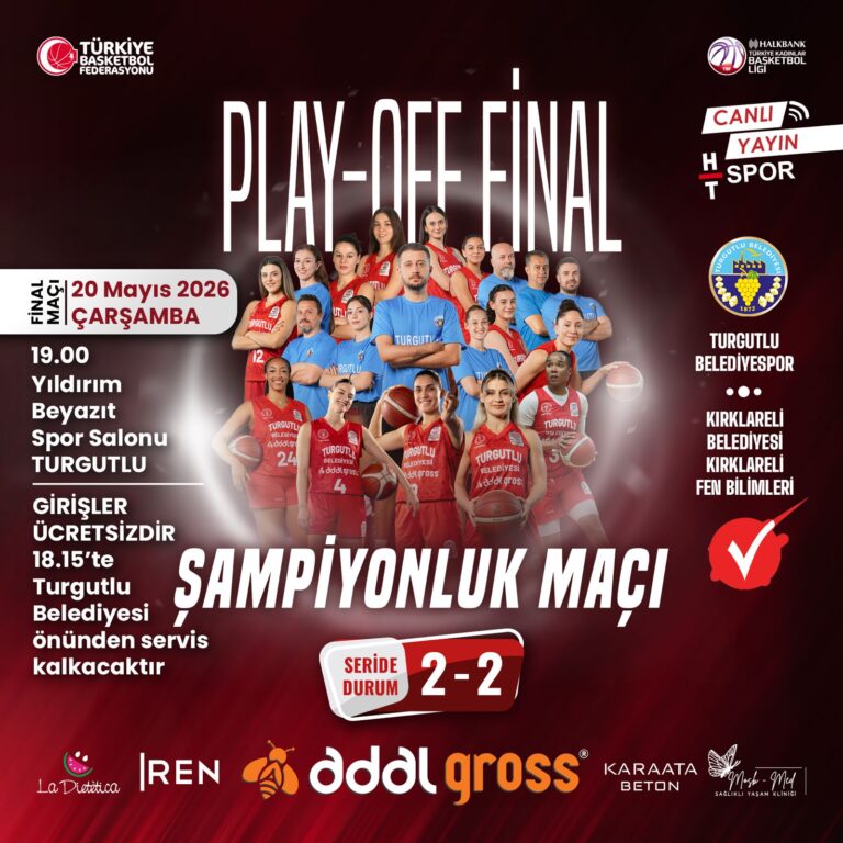 Şampiyonluk Düğümü Turgutlu’da Çözülüyor: Turgutlu Belediyesi Kadın Basketbol’u Final Serisinde Son Sözünü Söyleyecek