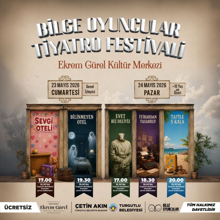 Turgutlu’da Tiyatro Festivali Heyecanı Yaşanacak