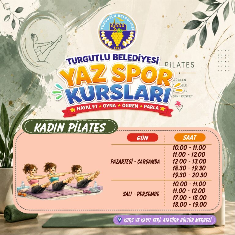 Turgutlu Belediyesinden İki Merkezde Kadınlara Özel Pilates Kursu