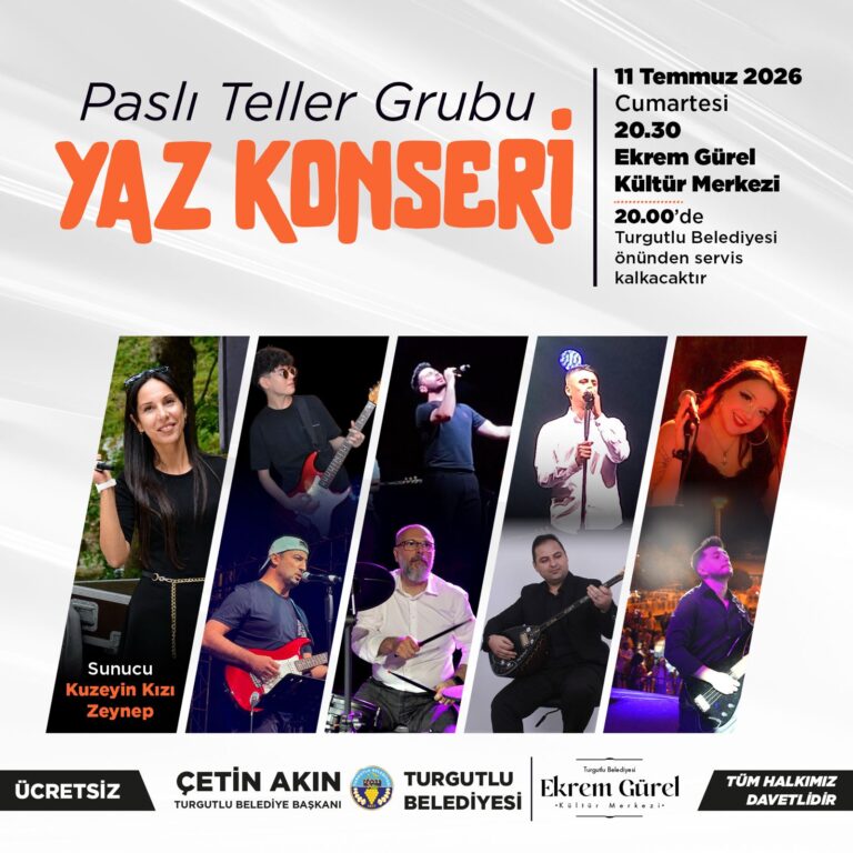 Turgutlu Belediyesinden Yaz Konseri