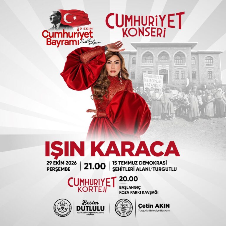 Turgutlu’da Cumhuriyet’in 103. Yılına Yakışır Kutlama